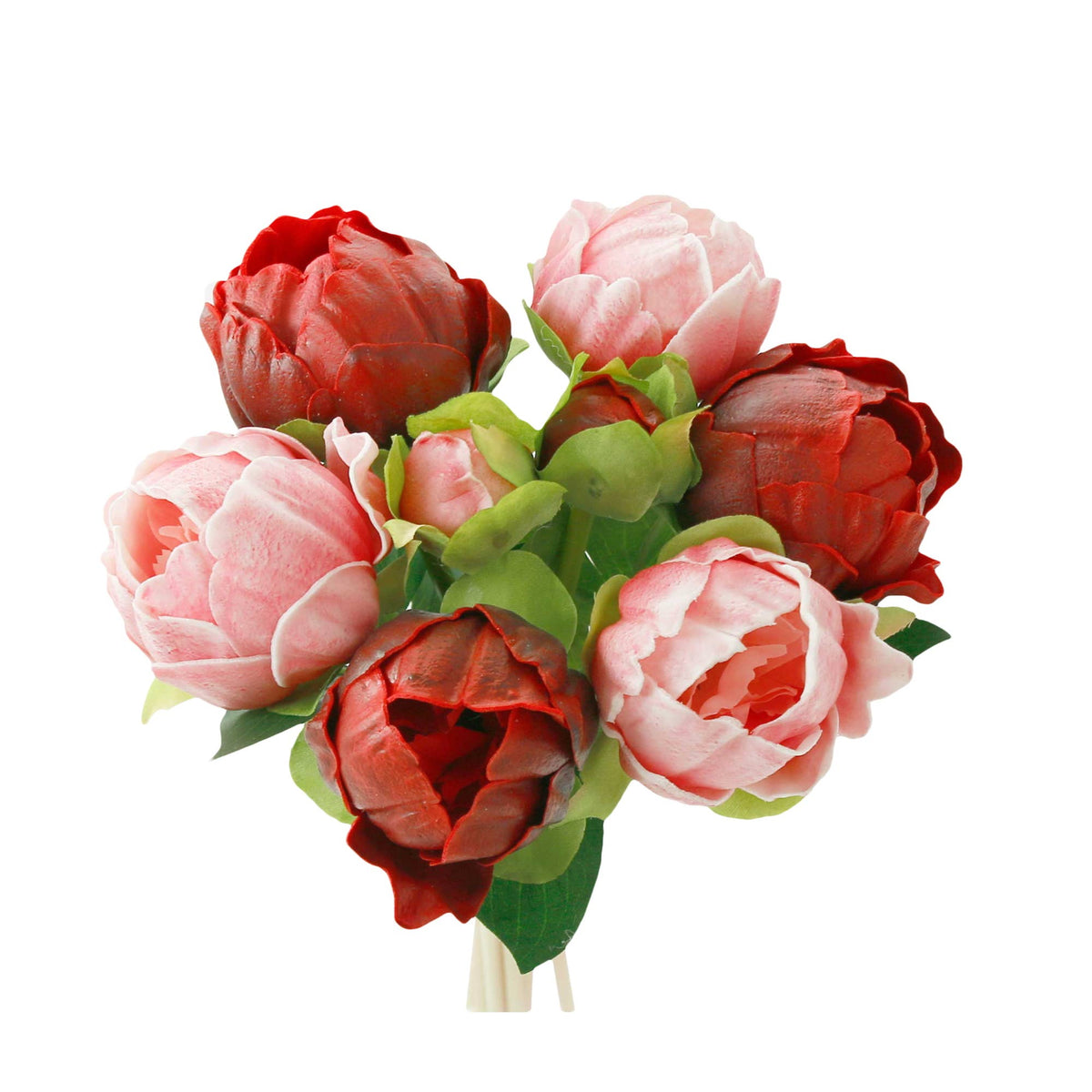 10.5" Real touch artificial Peony bundle-8 Flowers and buds
