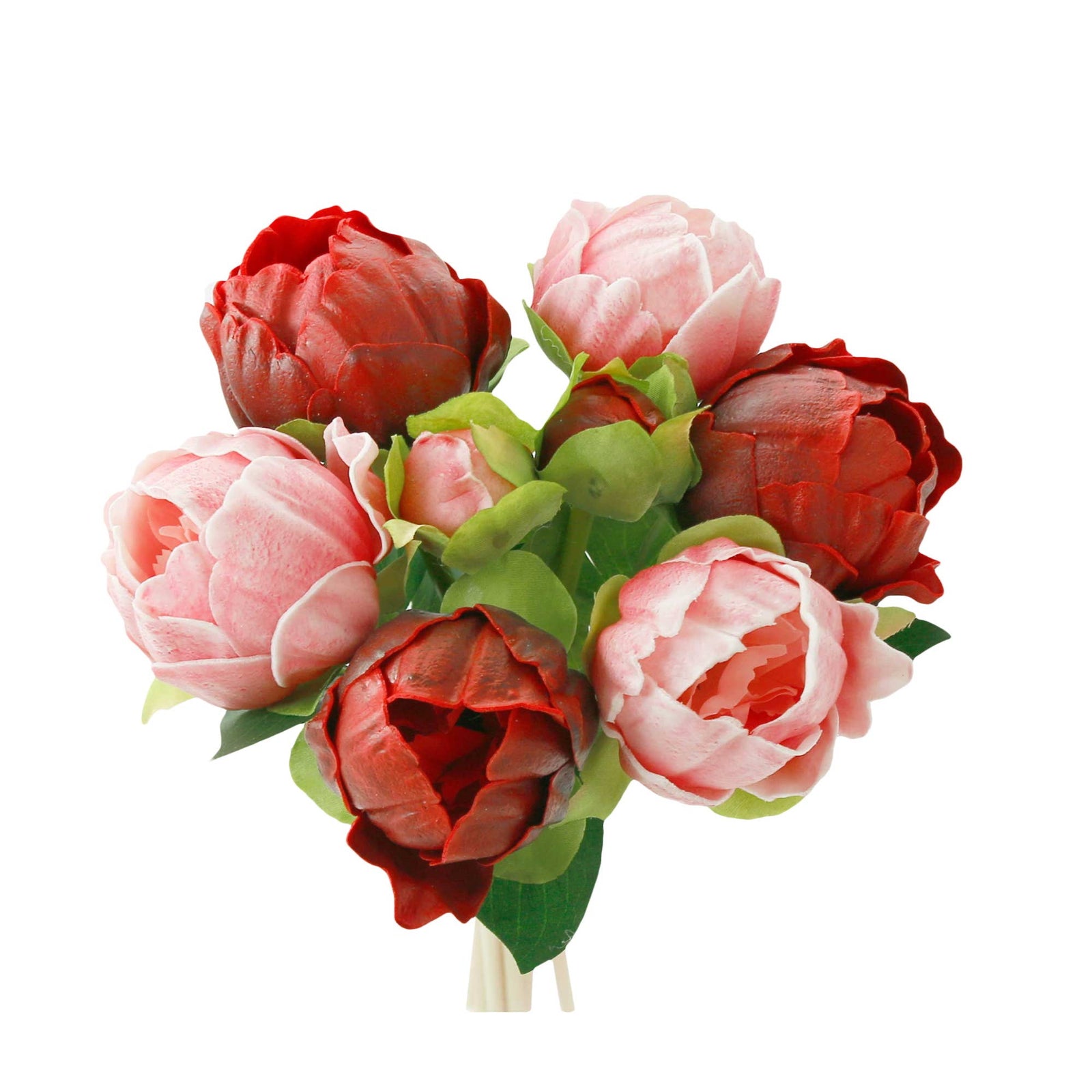 10.5" Real touch artificial Peony bundle-8 Flowers and buds