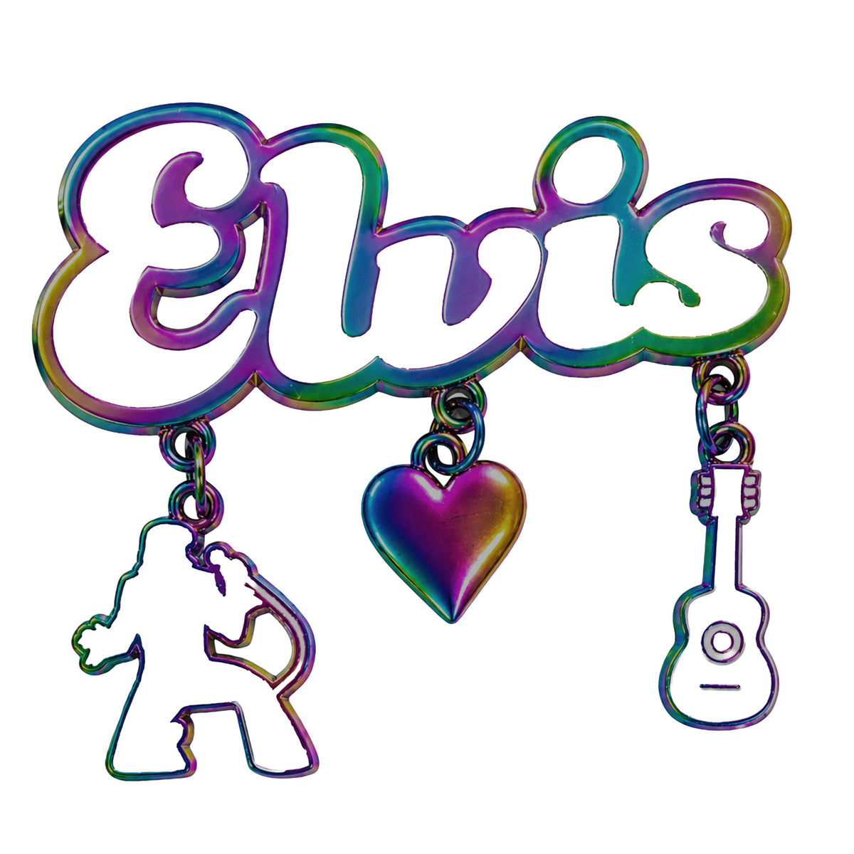 Elvis Magnet - Rainbow with Charms