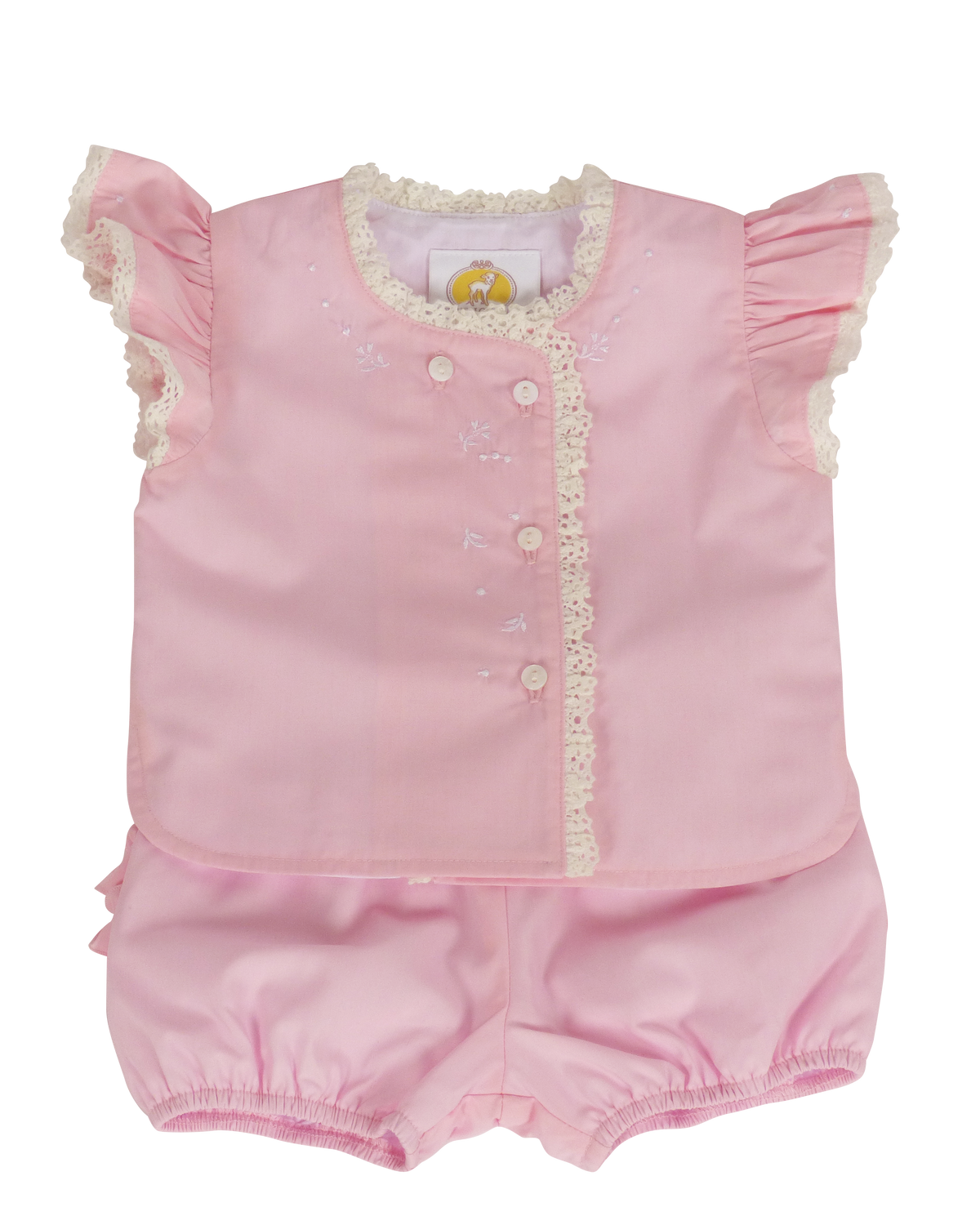 Diaper Cover Set: Floral and Lace: 3m