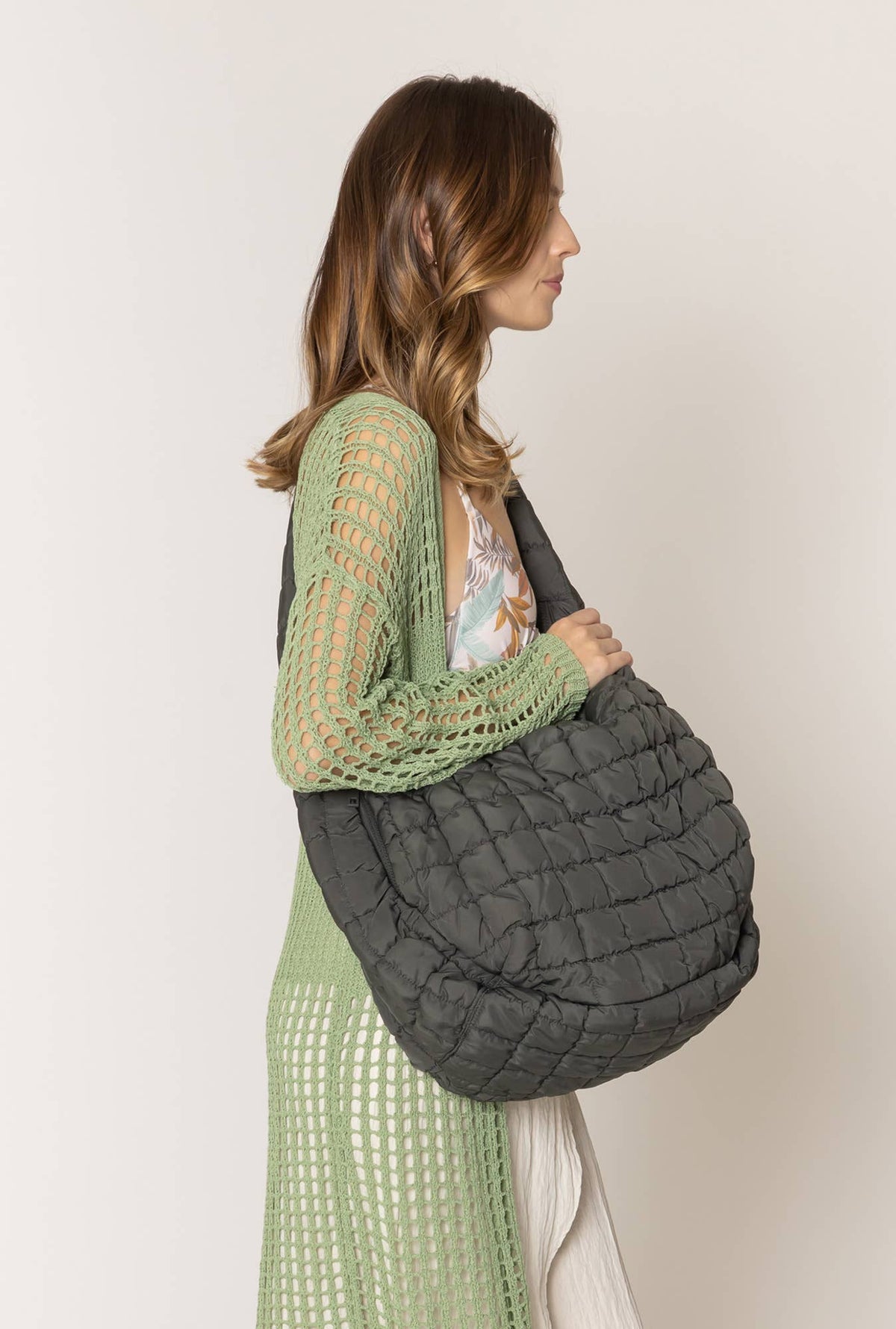 Cora Large Quilted Puffer Women's Tote Bag