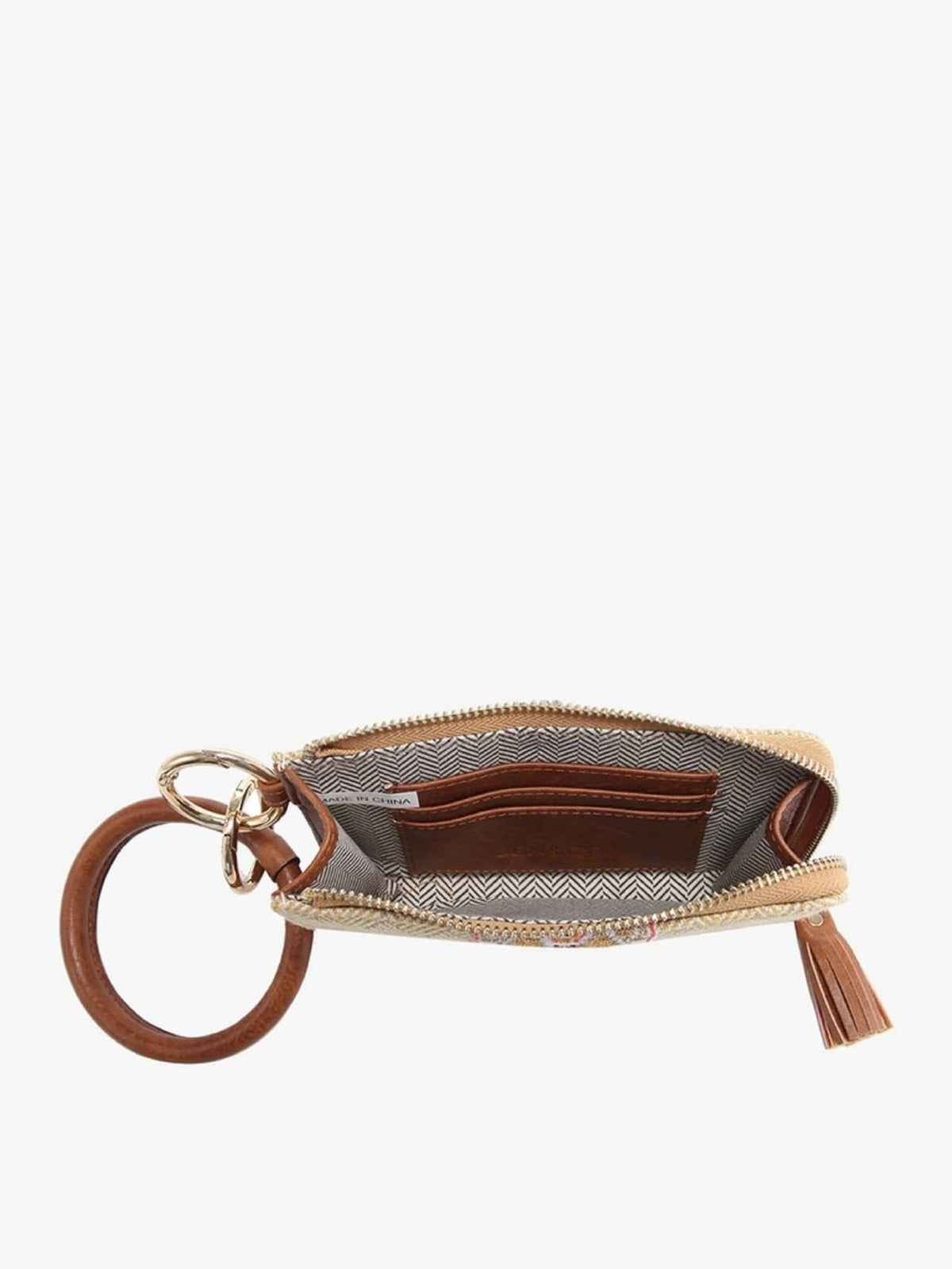Liv Snake Bangle Wristlet Wallet in Vegan Leather