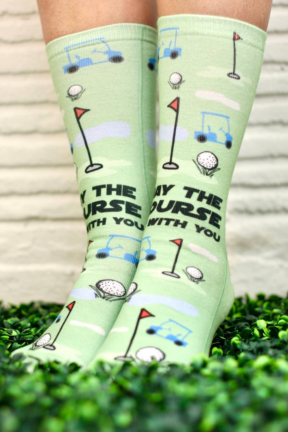 May The Course Be With You (Golf) - Funny Socks