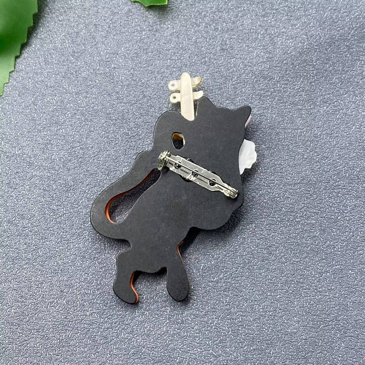 Cat Playing Musical Instruments Acrylic Brooch