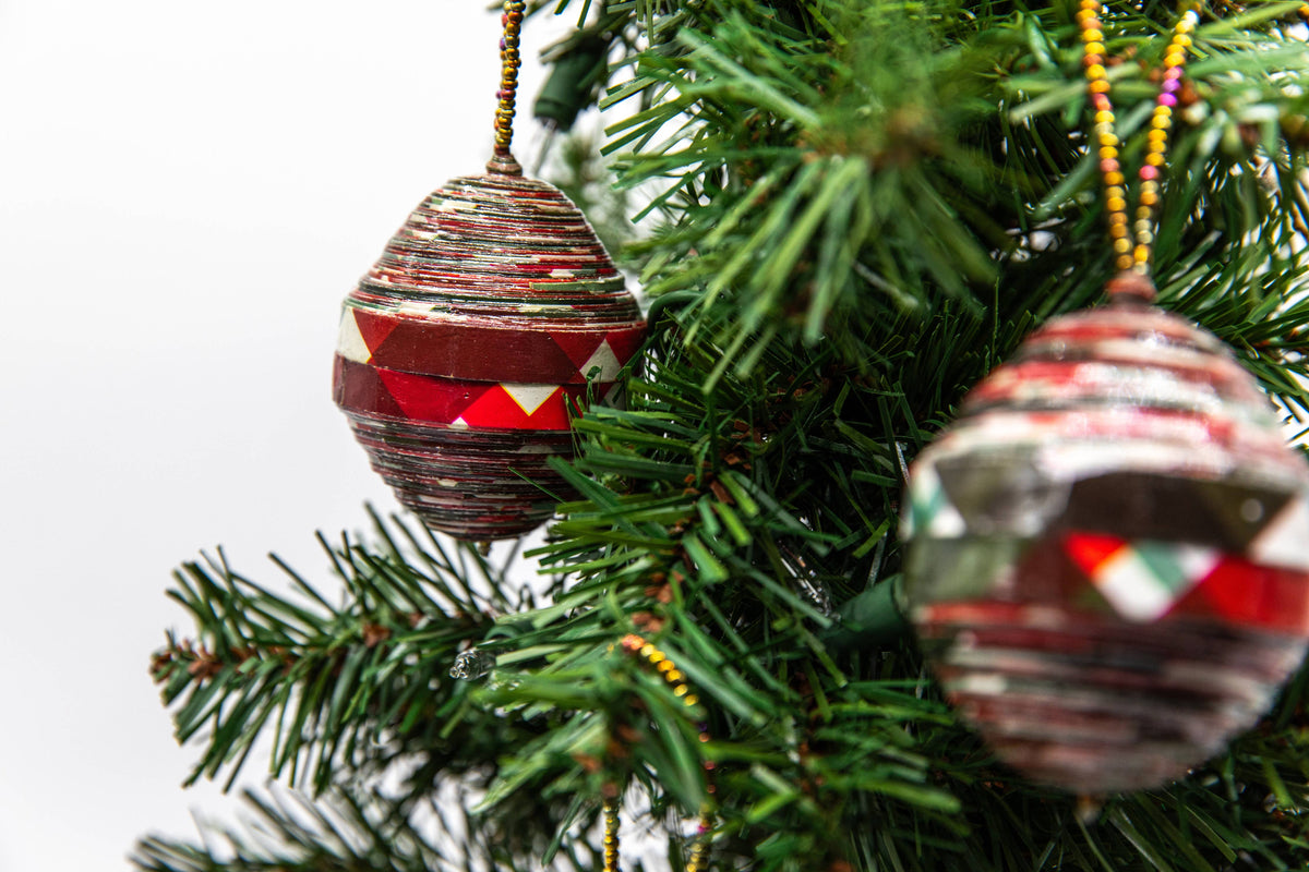 Large Paper Ball Ornaments: Christmas 'Round The World