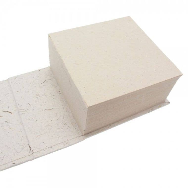 Handmade Elephant Dung Paper Note Cube