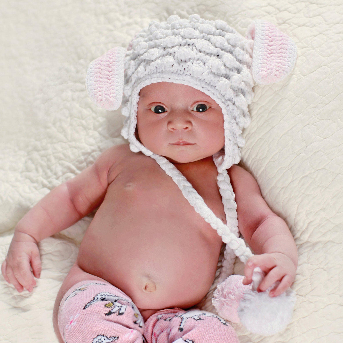 Lambkin Beanie Hat: L (2-6 Years)