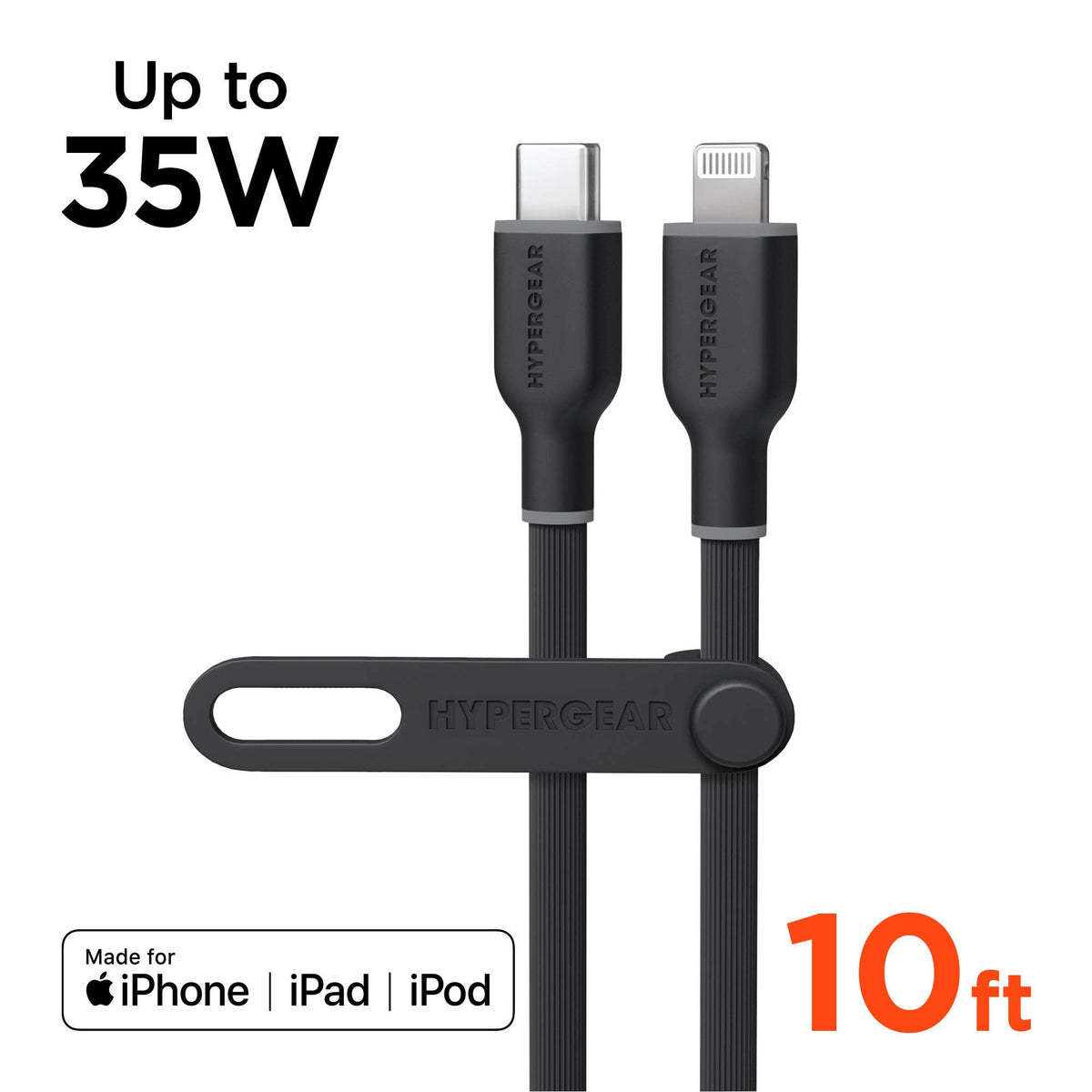 FlexiPro USB-C to Lightning Soft-Touch FastCharge Cable 10ft