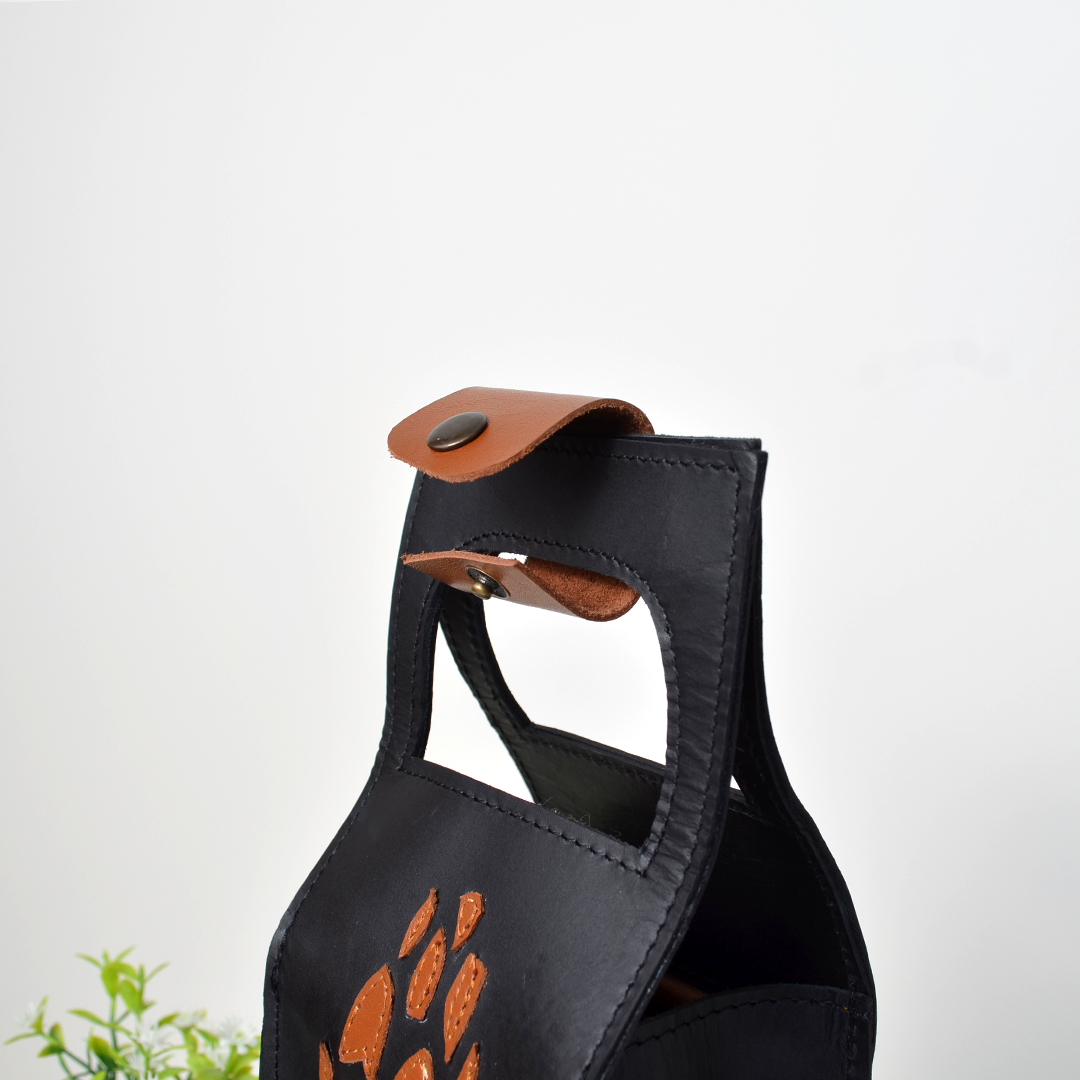 Leather Wine Carrier Bag