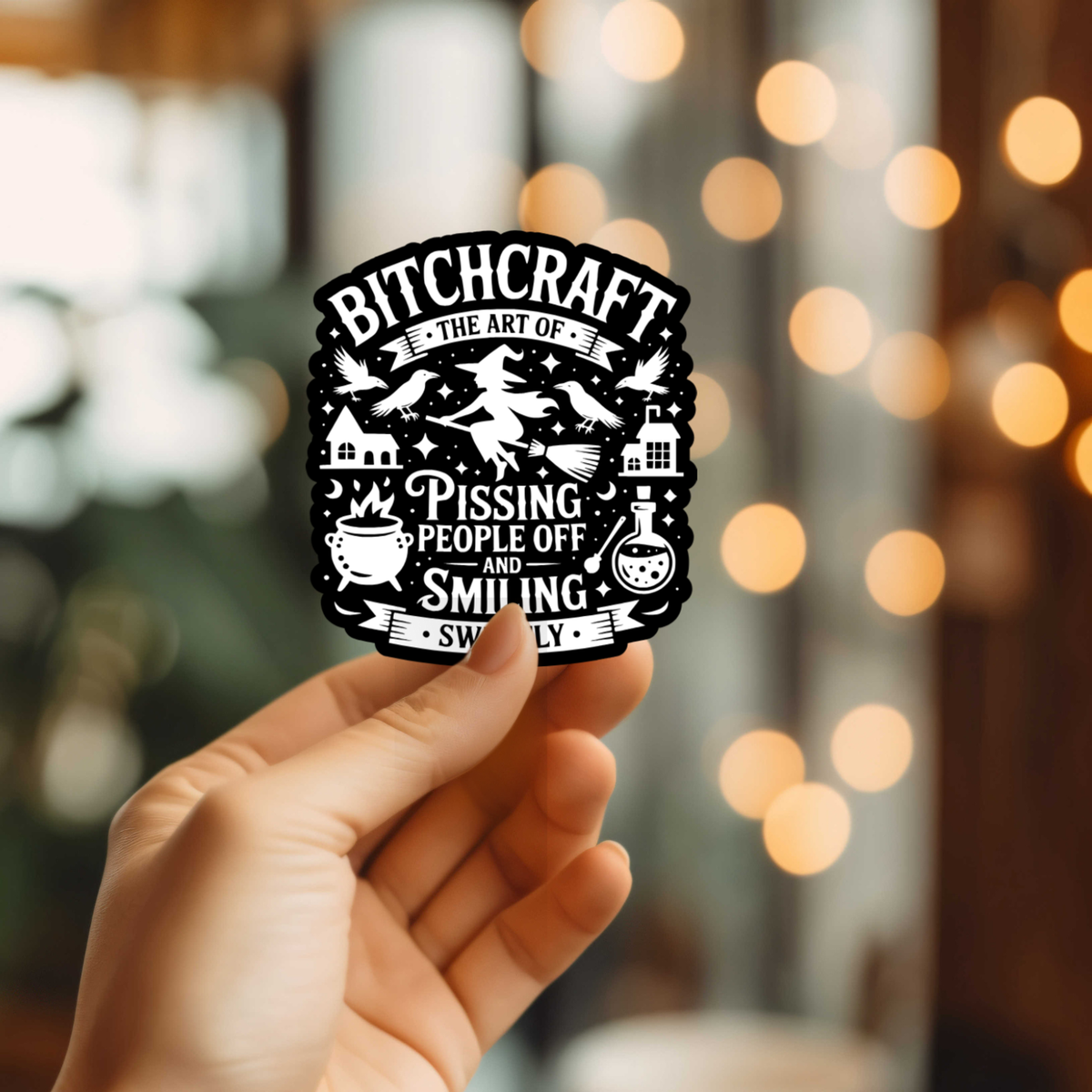 Funny Bitchcraft Vinyl Sticker