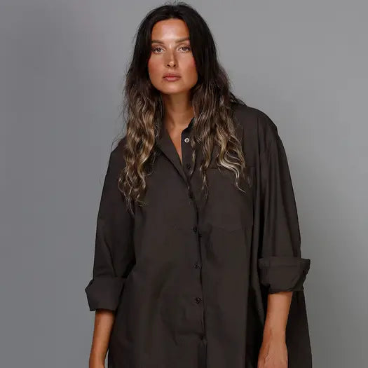 Boyfriend Oversized Cotton Shirt ONE SIZE