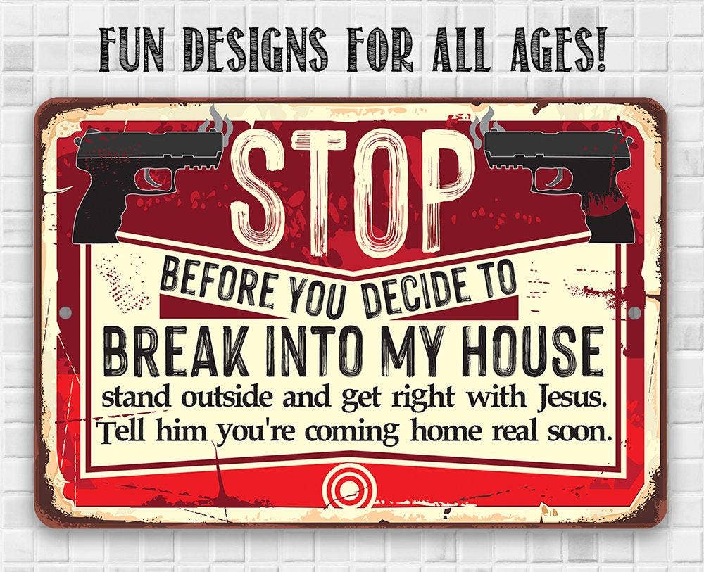 Before You Decide - Metal Sign: 8 x 12