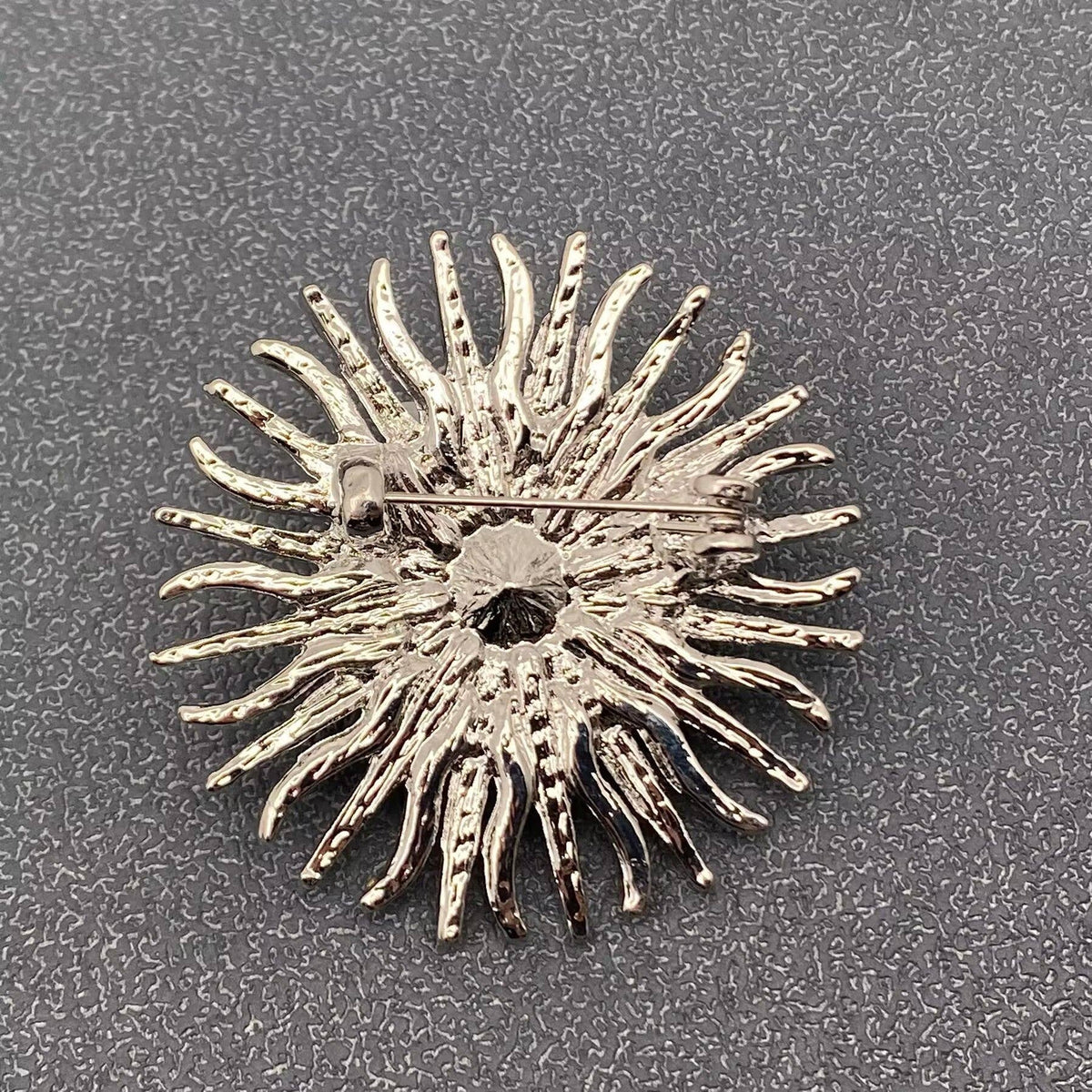 Silver-tone Full Rhinestone Brooch