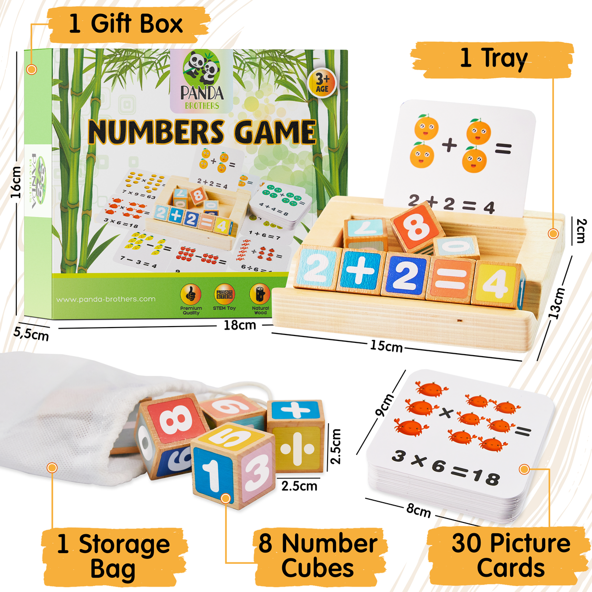 Montessori Toy for Kids - Number Blocks - Math Learning Toys