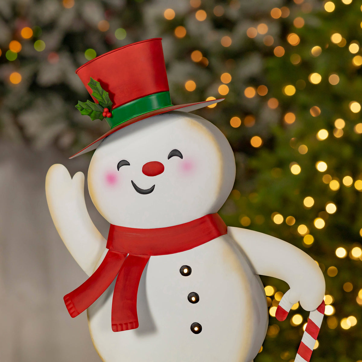 "Icy &amp; Icesis" Friendly Metal Snowmen Figurines
