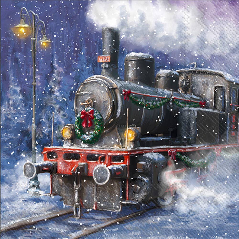 Paper Cocktail Napkins Pk/20 Holiday Express Christmas