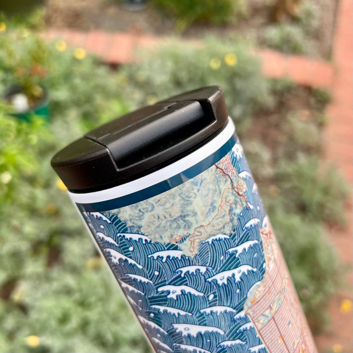 Memphis TN Map Tumbler in Woodblock