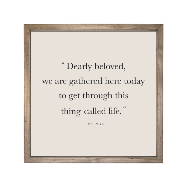 24x24 Thin Oak- Dearly Beloved: Natural