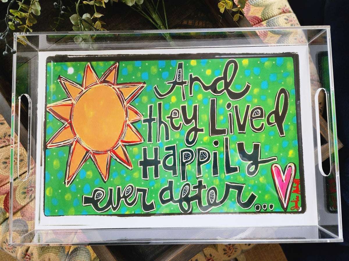 Happily Ever After Insert for Acrylic Serving Tray