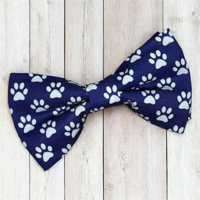 Cats Dog Bow Tie, College Football Gift, Handmade in USA