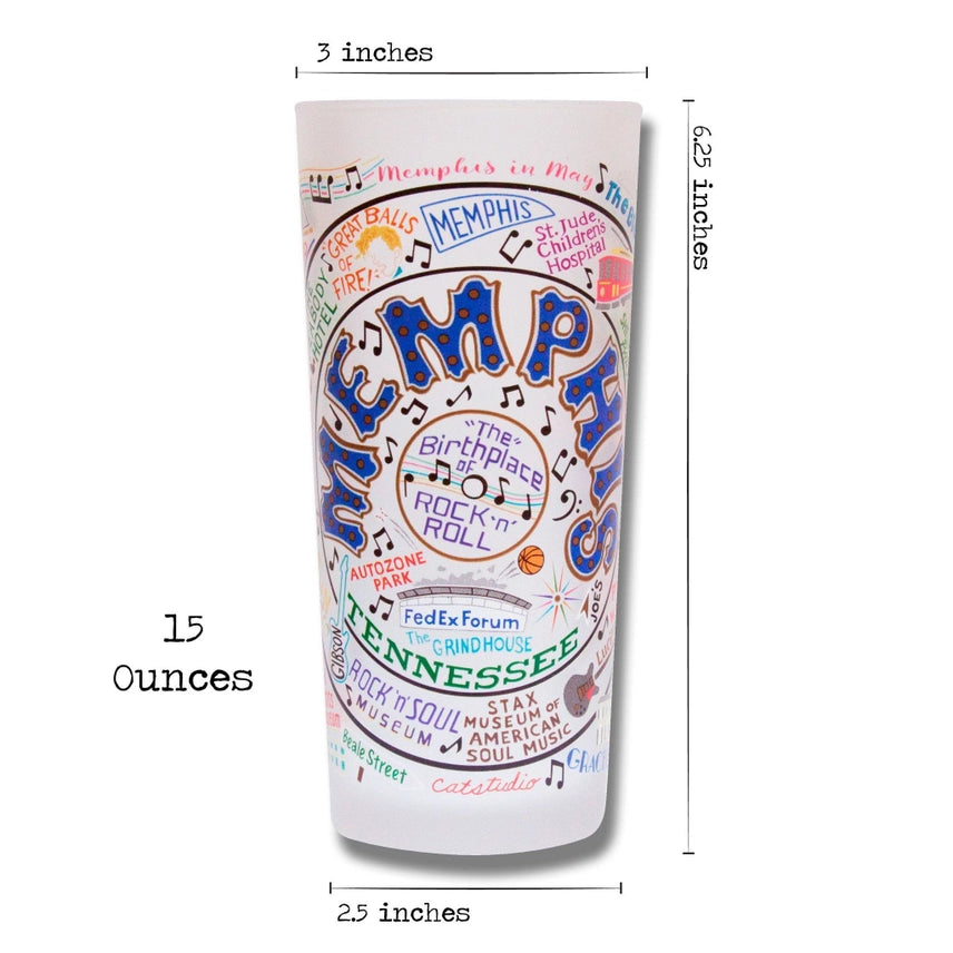 Memphis Frosted Drinking Glass/ (Set of 2)