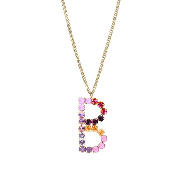 Monogram in Colors Necklace - Choose Your Initial