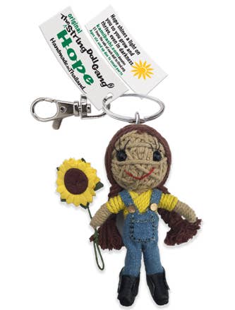 Hope Girl String Doll Keychain