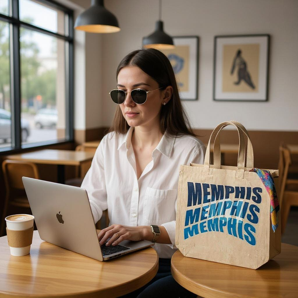 The Memphis Wave Tote Bag- Stylish and Eco-Friendly