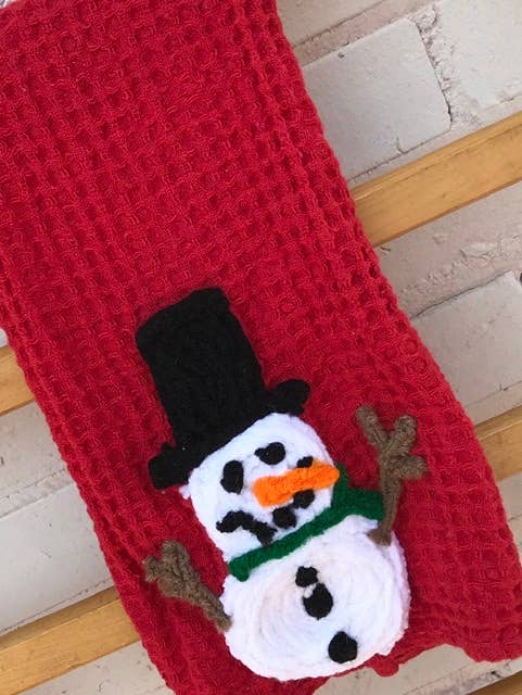 Snowman Kitchen Towel