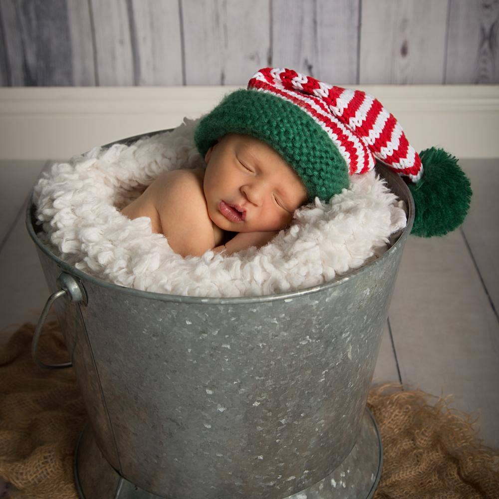 Santa Candy Stripe Stocking Hat  S (0-6 Months)