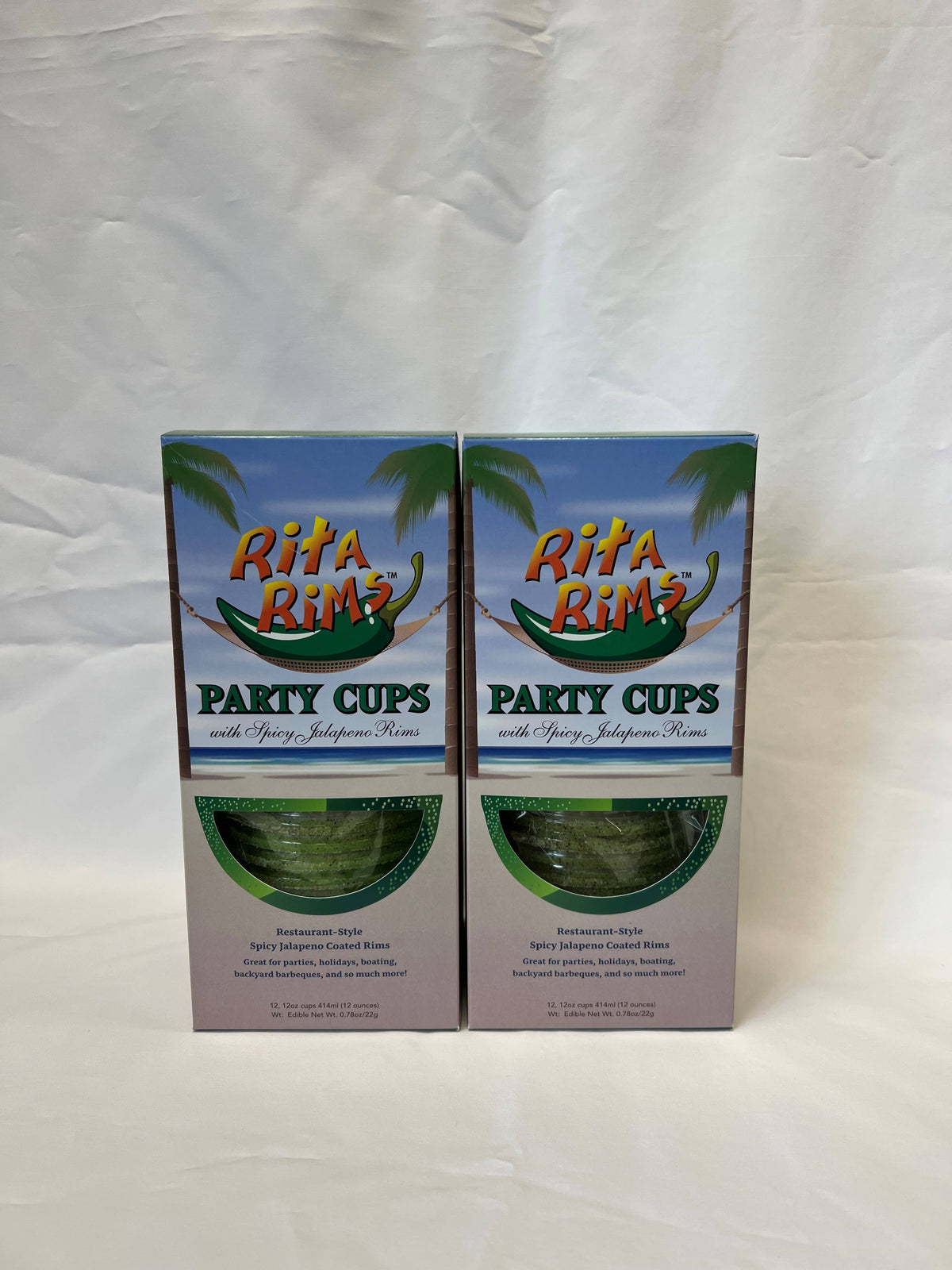 Spicy Jalapeno Pre RImmed Cup: 12 cups per box