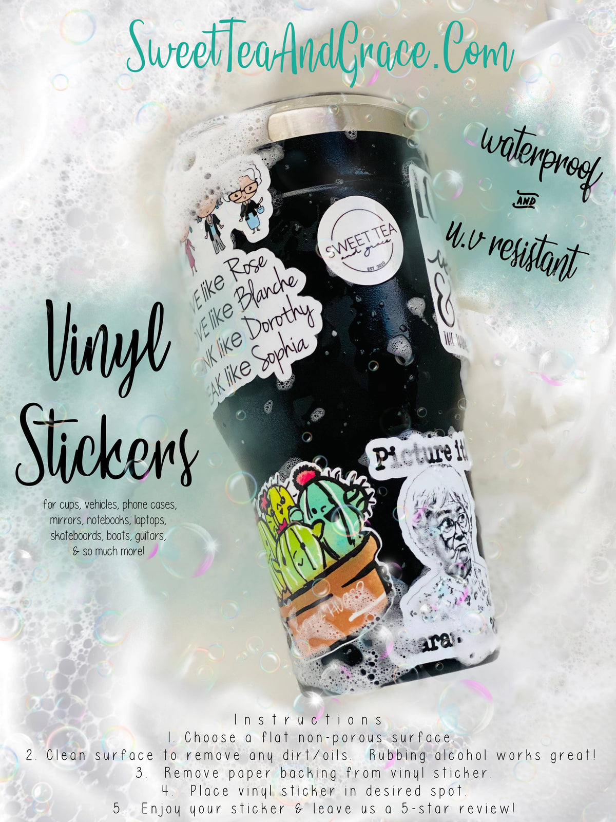 Everything Will Be OK Waterproof/UV Resistant Sticker