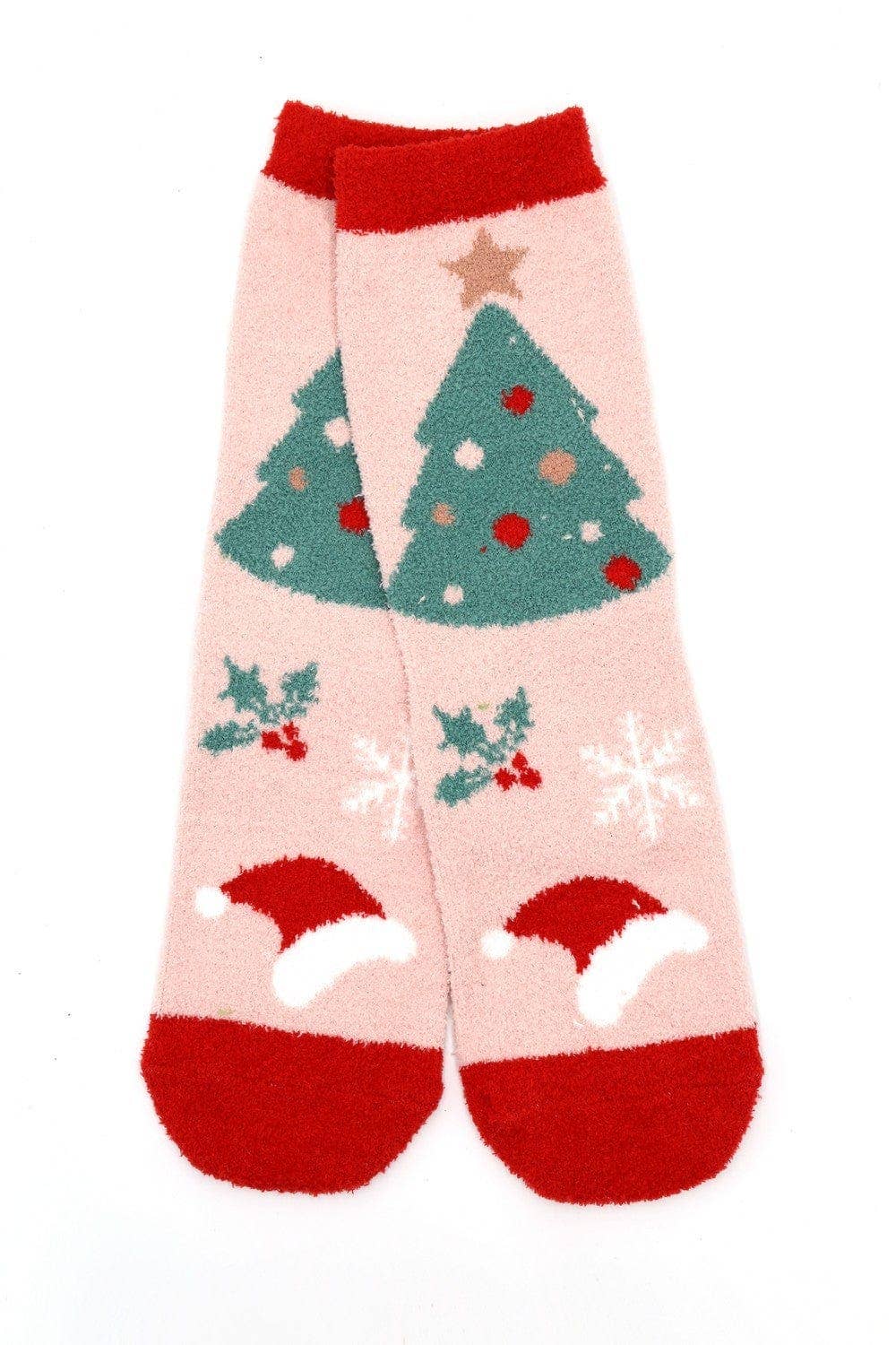 Fuzzy Christmas Socks