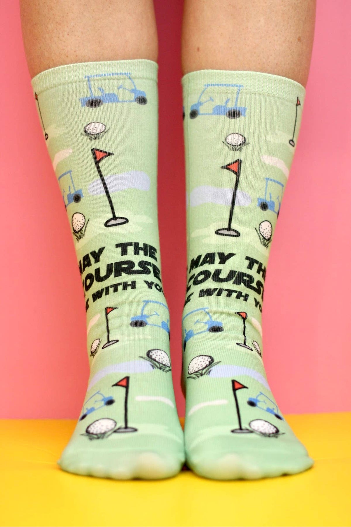 May The Course Be With You (Golf) - Funny Socks