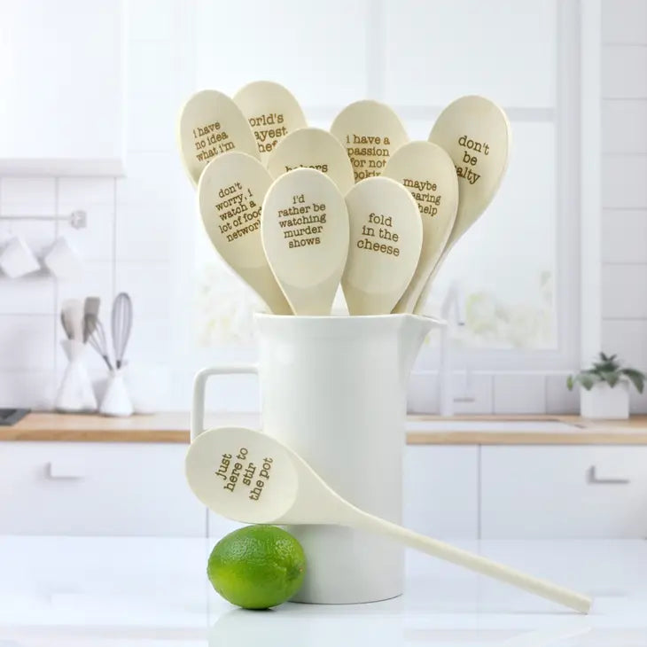 Wooden Spoons With Phrases