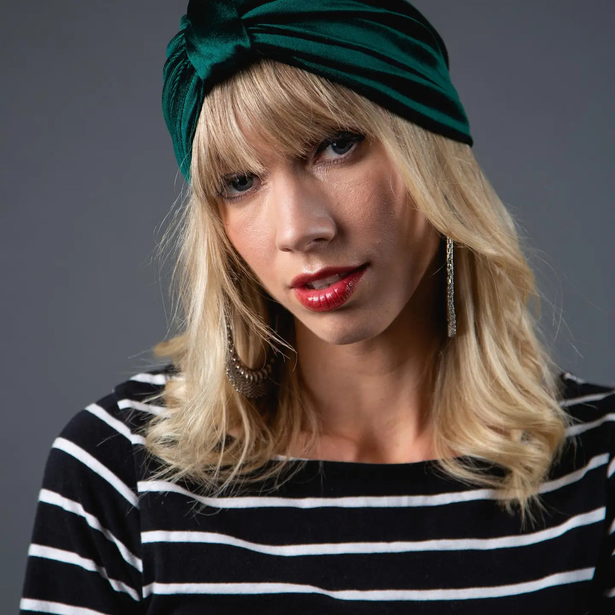 Emerald Velvet Turban