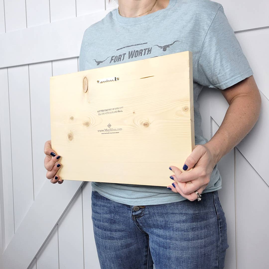 MEMPHIS AREA Directional Customized Plank Map 11x16 Inches Wood