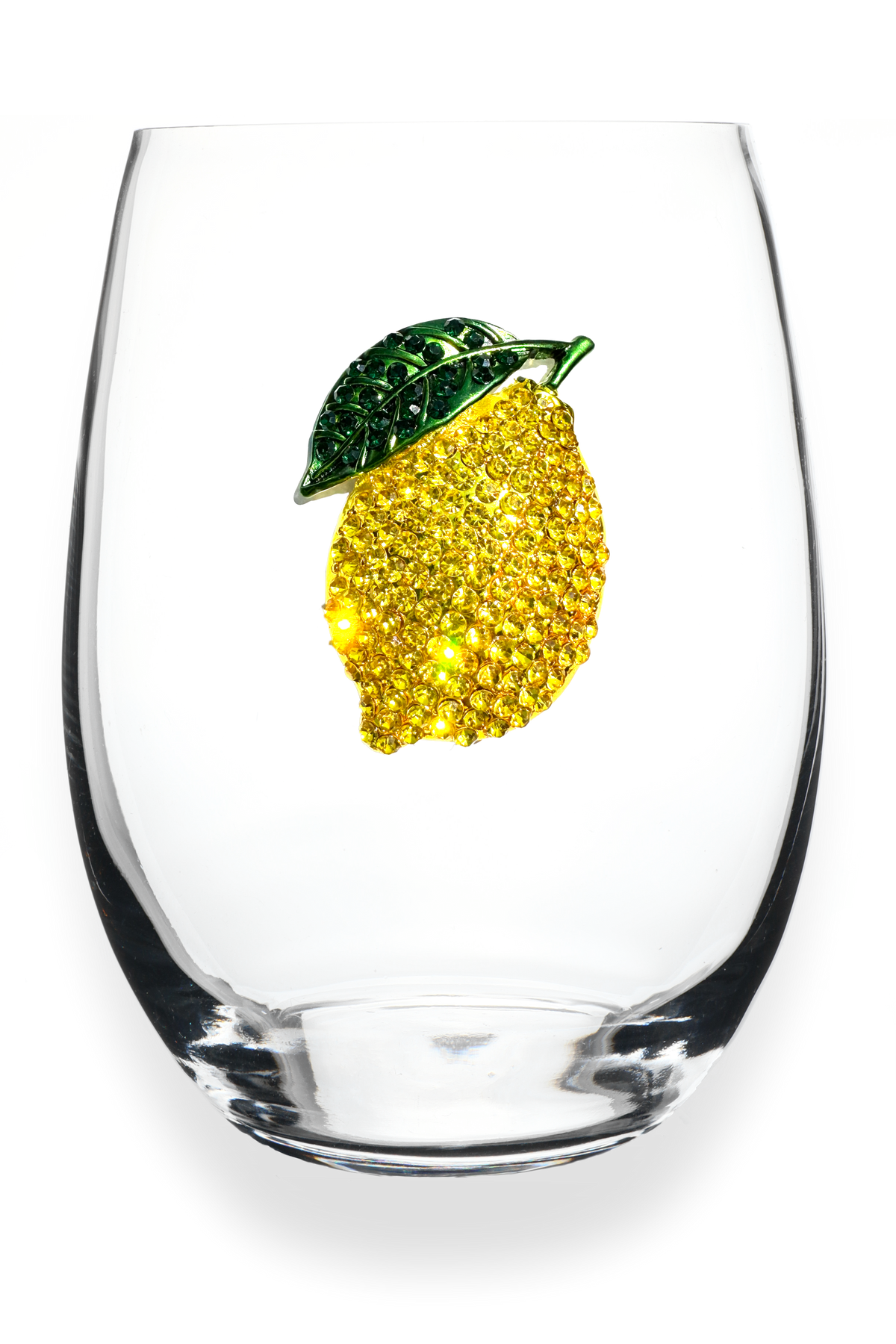 Lemon Stemless Wine Glass