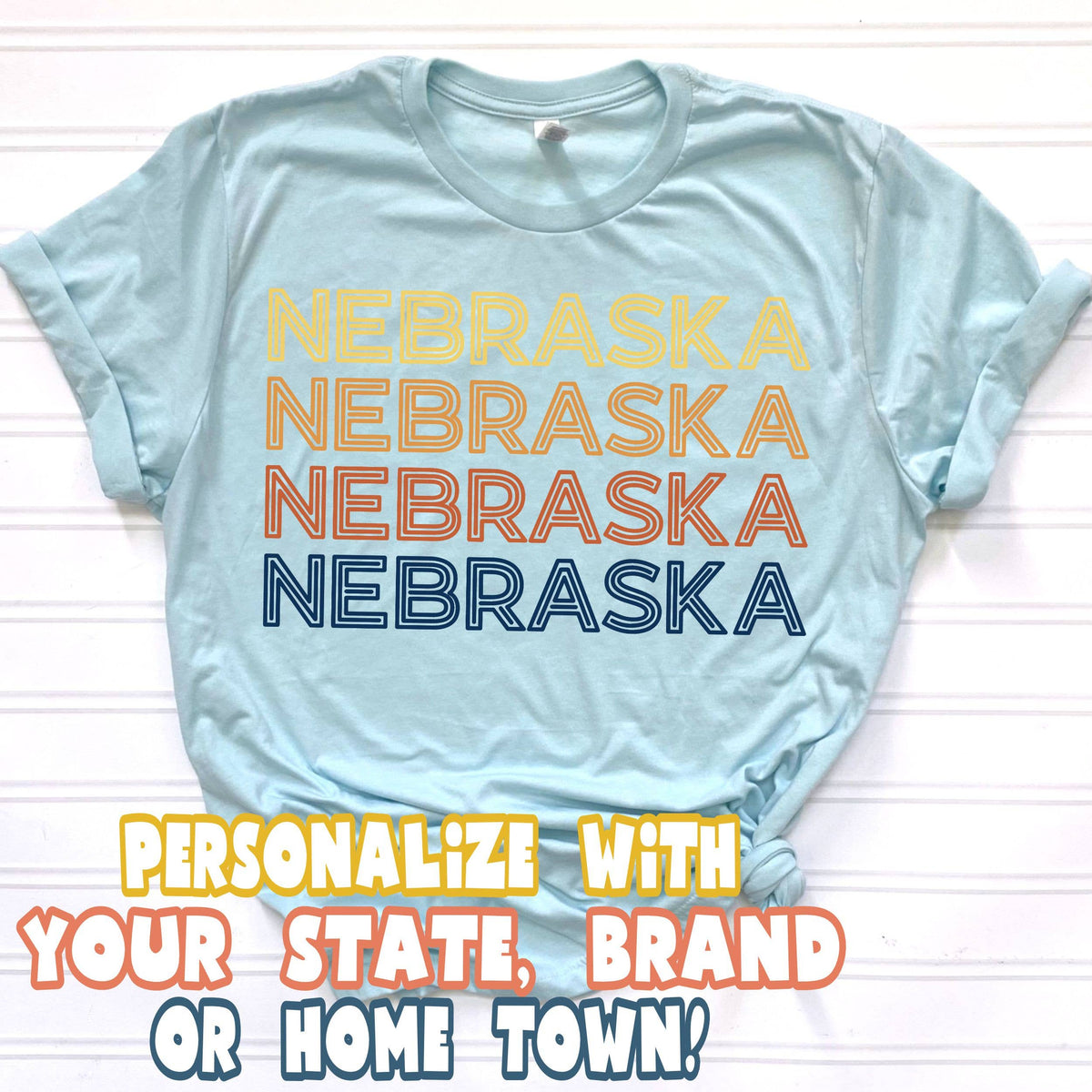 901 Retro Neon Shirt on Bella Canvas