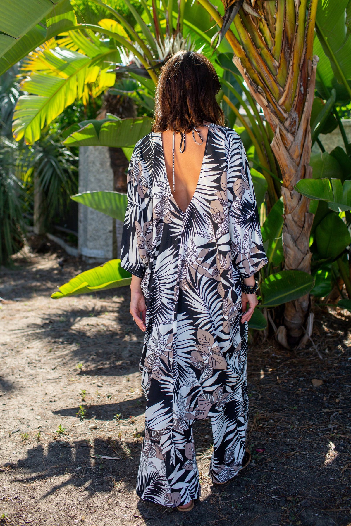 Santiago Noir Tunic Caftan Set