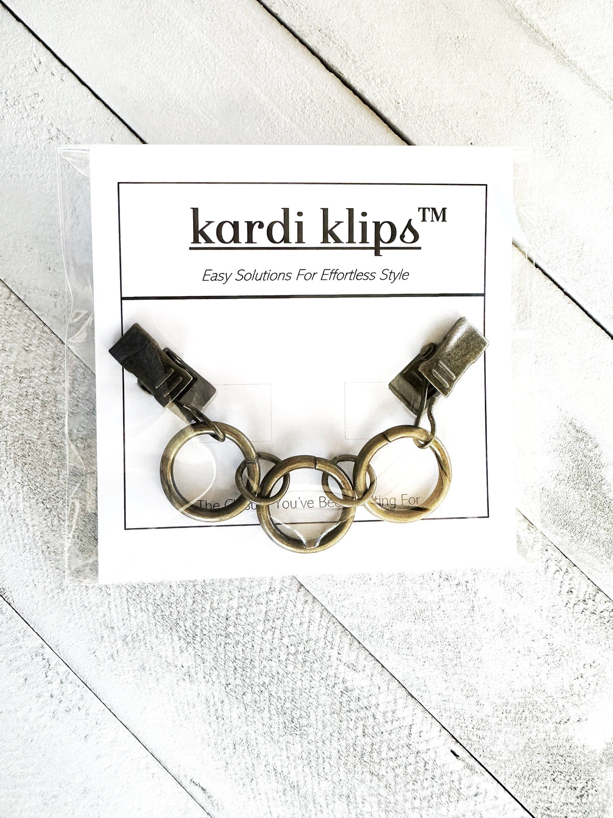 Bronze Ring Cinch Clips for Clothes, Minimalist Belt Option