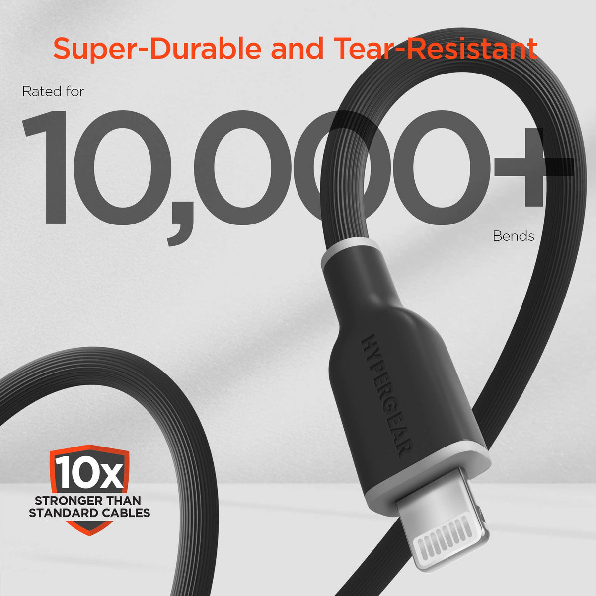 FlexiPro USB-C to Lightning Soft-Touch FastCharge Cable 10ft