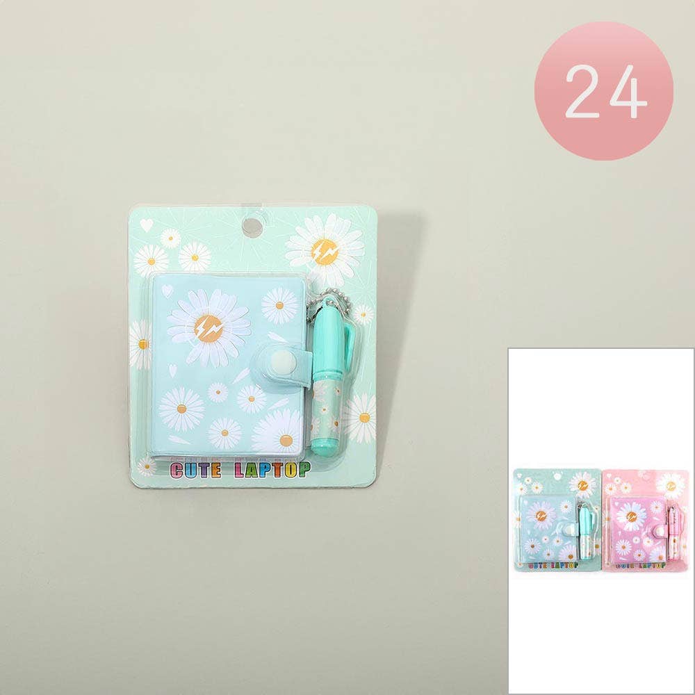 Floral Mini Notebook Pen Set