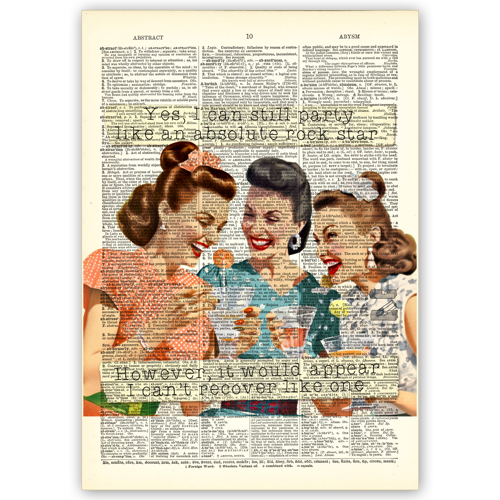 Art Print Dictionary Page | I Can Still Party