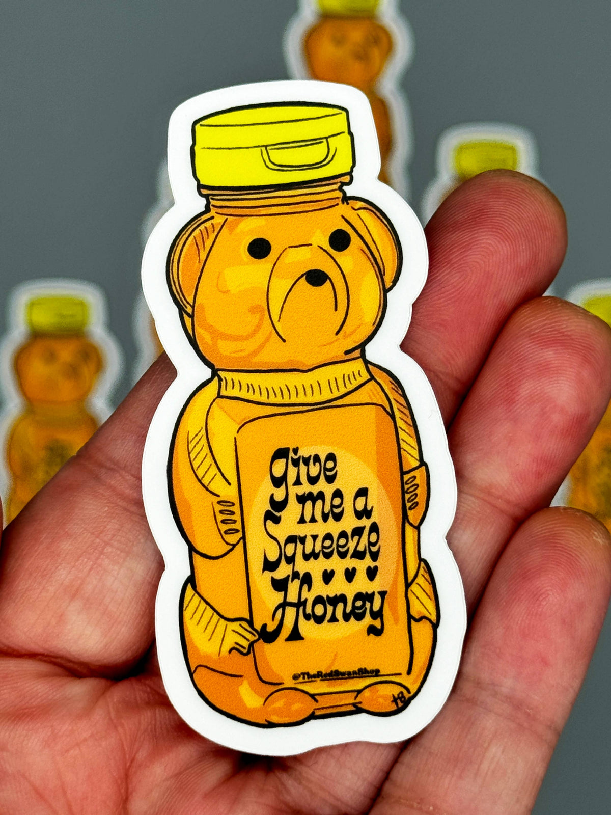 Honey Bear Vinyl Decal Sticker