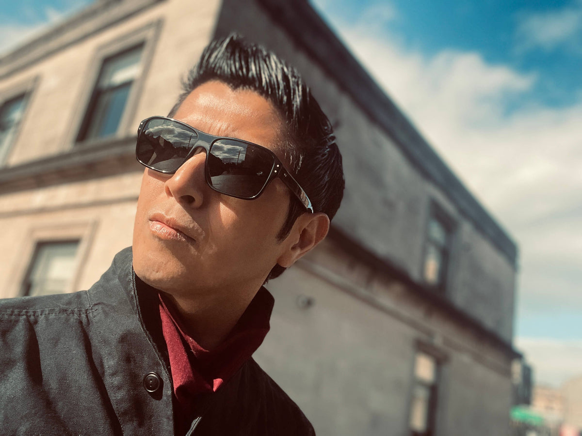 Vincitore Unisex Sunglasses - Handmade in Italy: Black or Brown