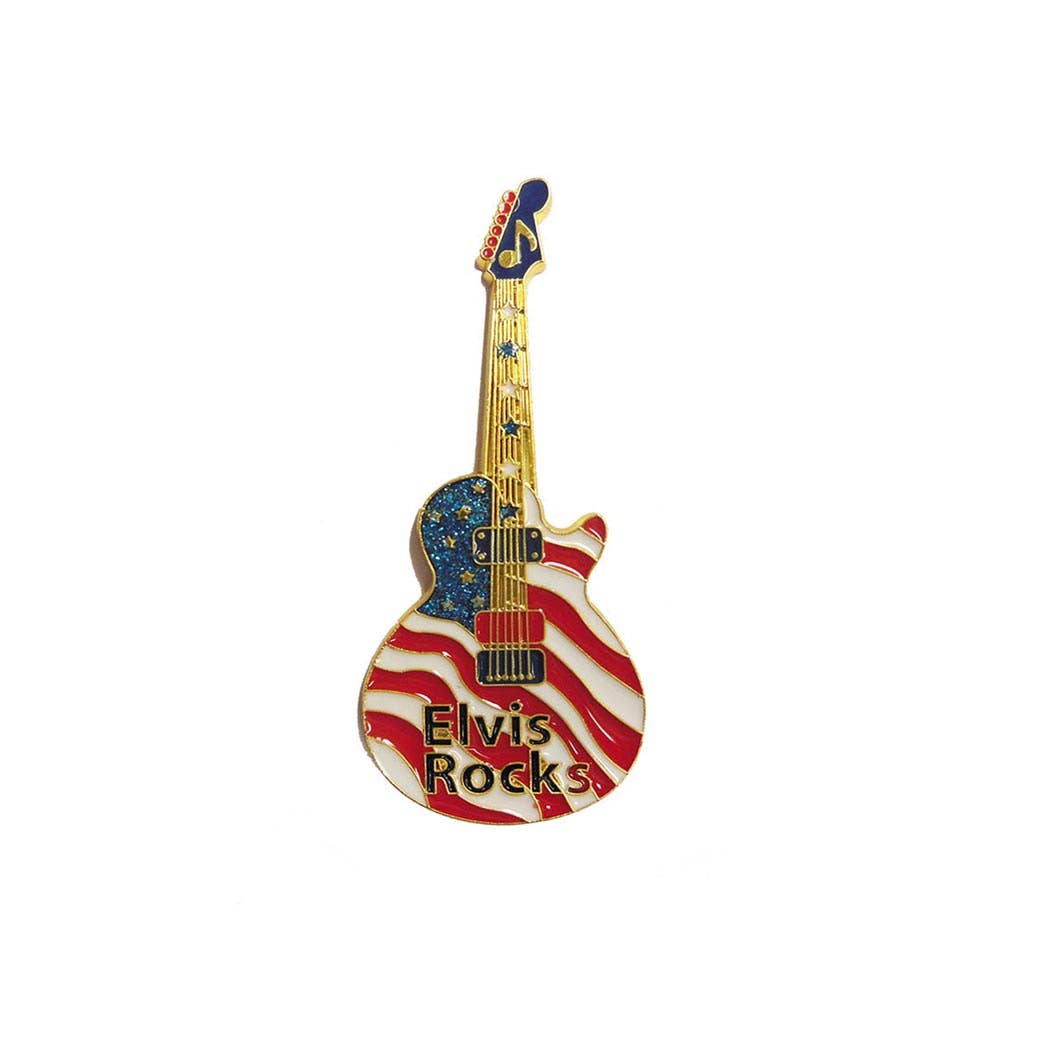 Elvis Magnet - Guitar Flag