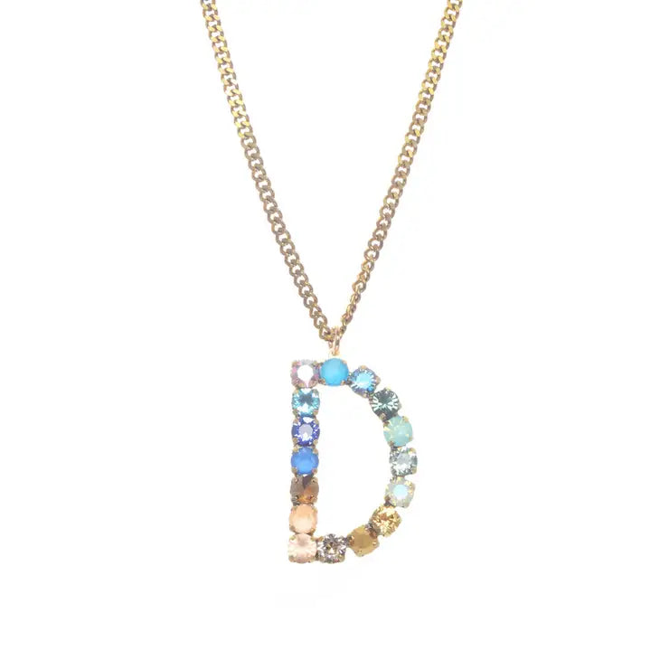 Monogram in Colors Necklace - Choose Your Initial