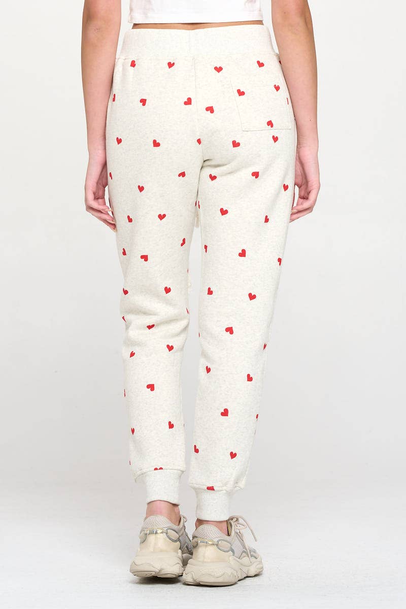 Heart All Over Print Sweatpant