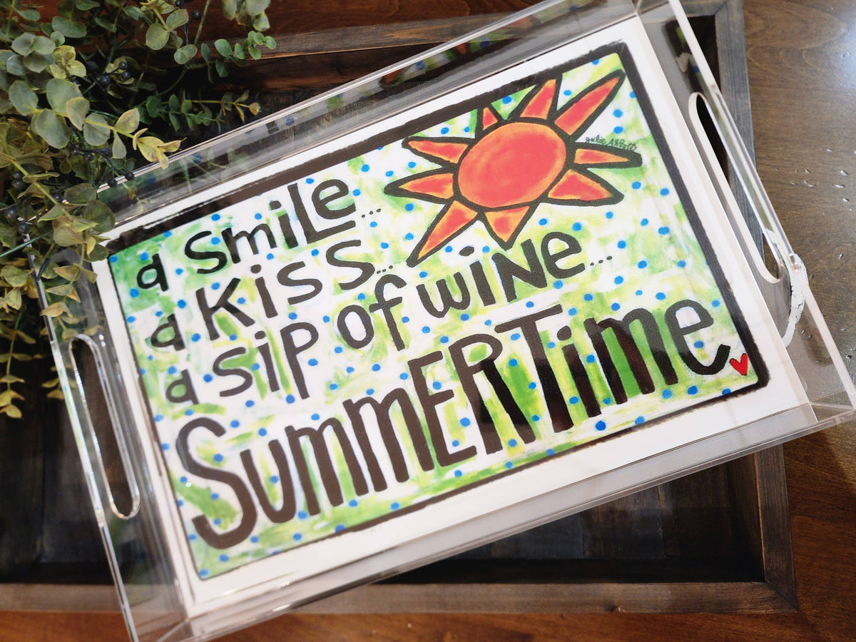Summertime Insert for Acrylic Serving Tray
